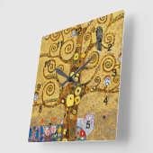 Gustav Klimt , “ Tree of life ” Quadratische Wanduhr (Winkel)
