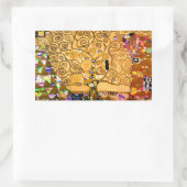 Gustav Klimt Tree of Life Rechteckiger Aufkleber (Tasche)