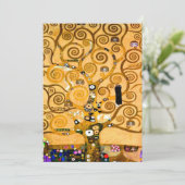 Gustav Klimt Tree of Life Save The Date (Stehend Vorderseite)