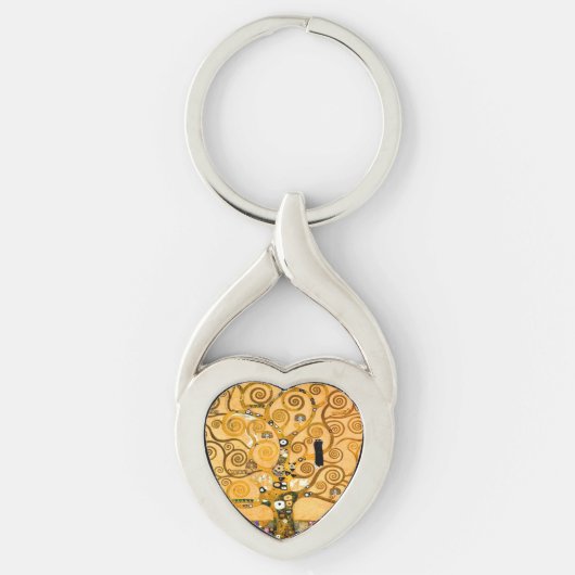 Gustav Klimt Tree of Life Schlüsselanhänger (Vorderseite)