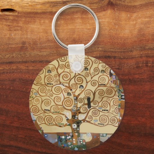 Gustav Klimt Tree Of Life Schlüsselanhänger (Vorderseite)