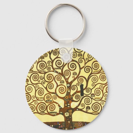 Gustav Klimt Tree of Life Schlüsselkette Schlüsselanhänger (Vorderseite)