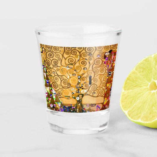 Gustav Klimt Tree of Life Schnapsglas (Vorderseite)