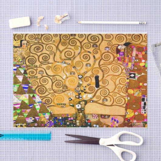 Gustav Klimt Tree of Life Seidenpapier (Handwerk)