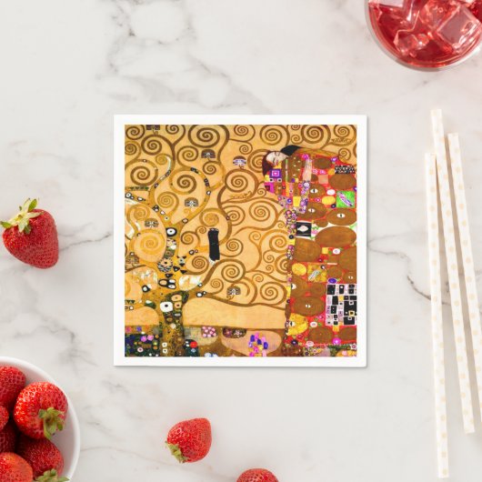 Gustav Klimt Tree of Life Serviette (Beispiel)