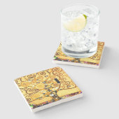 Gustav Klimt Tree of Life Steinuntersetzer (Seitenansicht)