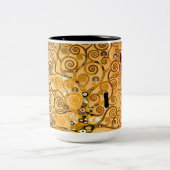 Gustav Klimt Tree of Life Zweifarbige Tasse (Mittel)