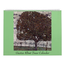 Gustav Klimt Trees Artwork Kalender