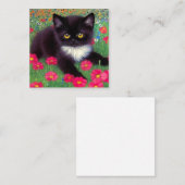 Gustav Klimt Tuxedo Cat Begleitkarte (Vorne/Hinten)