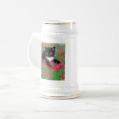 Gustav Klimt Tuxedo Cat Bierglas (Vorderseite Links)