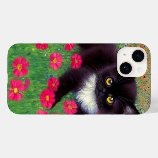 Gustav Klimt Tuxedo Cat Case-Mate iPhone Hülle (Rückseite (Horizontal))