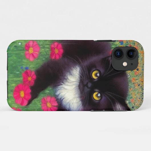 Gustav Klimt Tuxedo Cat Case-Mate iPhone Hülle (Rückseite (Horizontal))