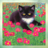 Gustav Klimt Tuxedo Cat Fensteraufkleber (Blatt 3)