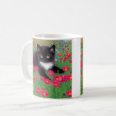 Gustav Klimt Tuxedo Cat Kaffeetasse (Vorderseite Links)