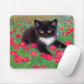 Gustav Klimt Tuxedo Cat Mousepad (Mit Mouse)