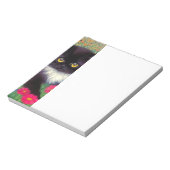 Gustav Klimt Tuxedo Cat Notizblock (Rotiert)