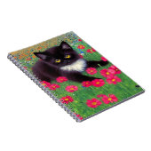 Gustav Klimt Tuxedo Cat Notizblock (Rechte Seite)