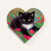 Gustav Klimt Tuxedo Cat Notizblock (Vorderseite)