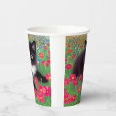 Gustav Klimt Tuxedo Cat Pappbecher (Links)