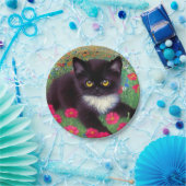 Gustav Klimt Tuxedo Cat Pappteller (Party)