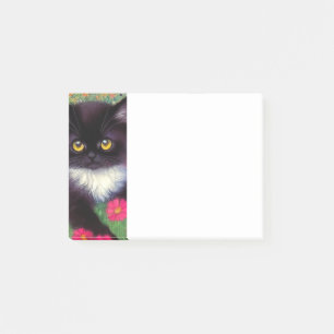 Gustav Klimt Tuxedo Cat Post-it Klebezettel