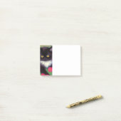 Gustav Klimt Tuxedo Cat Post-it Klebezettel (Auf Schreibtisch)