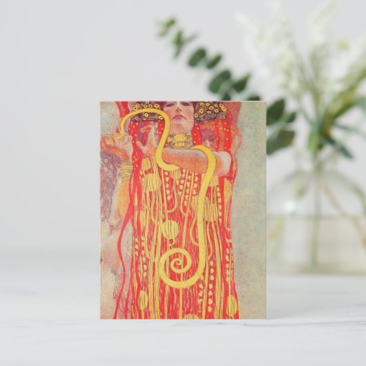 Gustav Klimt-Universität Wien bemalt Postkarte (Stehend Vorderseite)