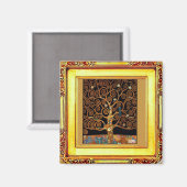 Gustav Klimt - Unter dem Baum des Lebens Magnet (Vorderseite/Rückseite)