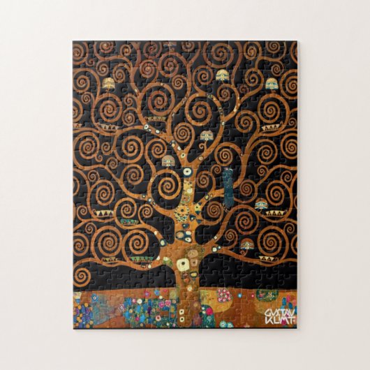 Gustav Klimt - Unter dem Baum des Lebens Puzzle (Vertikal)