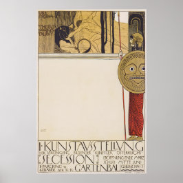 Gustav Klimt Vienna Secession Exhibition Art Print Poster