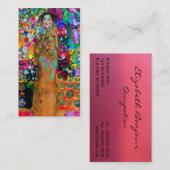 Gustav Klimt ~ Visitenkarte (Vorne/Hinten)