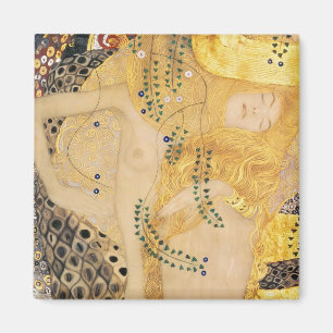 Gustav Klimt - Wasser-Schlangen I Magnet