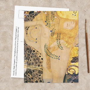 Gustav Klimt - Wasser-Schlangen I Postkarte