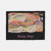 Gustav Klimt Wasser Serpents berühmtes Bild Pink Fleecedecke (Vorderseite (Horizontal))