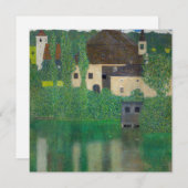 Gustav Klimt - Wasserburg Dankeskarte (Vorne/Hinten)