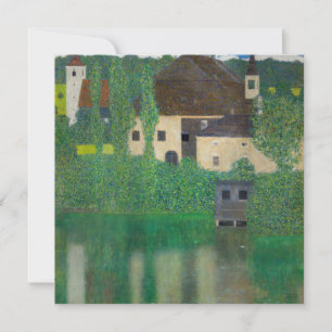 Gustav Klimt - Wasserburg Dankeskarte
