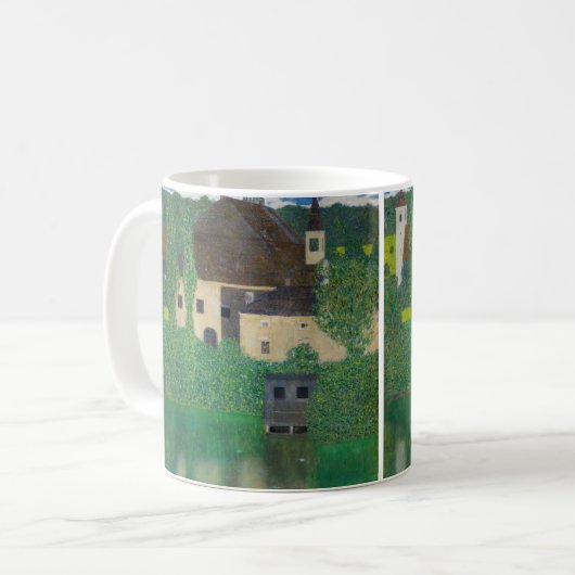 Gustav Klimt - Wasserburg Kaffeetasse (Vorderseite Links)