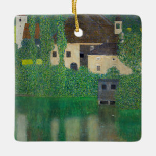Gustav Klimt - Wasserburg Keramikornament