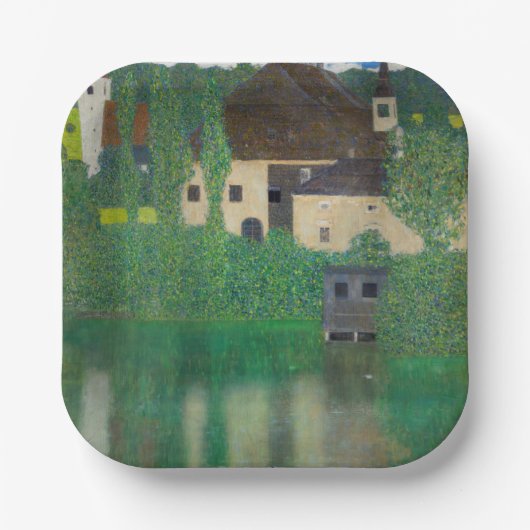 Gustav Klimt - Wasserburg Pappteller (Vorderseite)