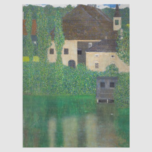 Gustav Klimt - Wasserburg Seidenpapier