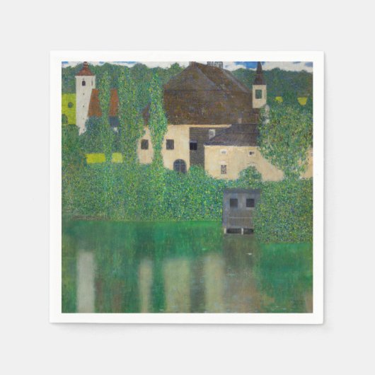 Gustav Klimt - Wasserburg Serviette (Vorderseite)