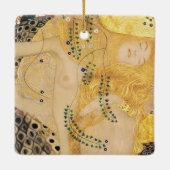 Gustav Klimt - Wasserläufe I Keramikornament (Rückseite)