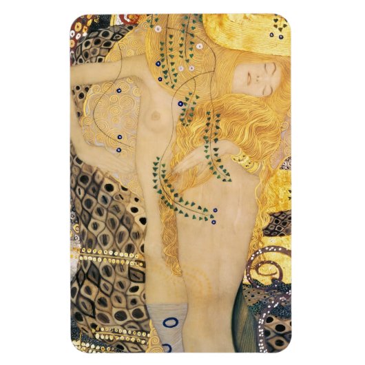 Gustav Klimt - Wasserläufe I Magnet (Vertikal)