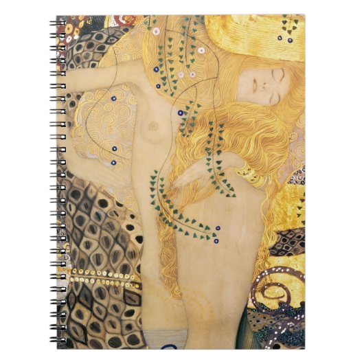 Gustav Klimt - Wasserläufe I Notizblock (Vorderseite)