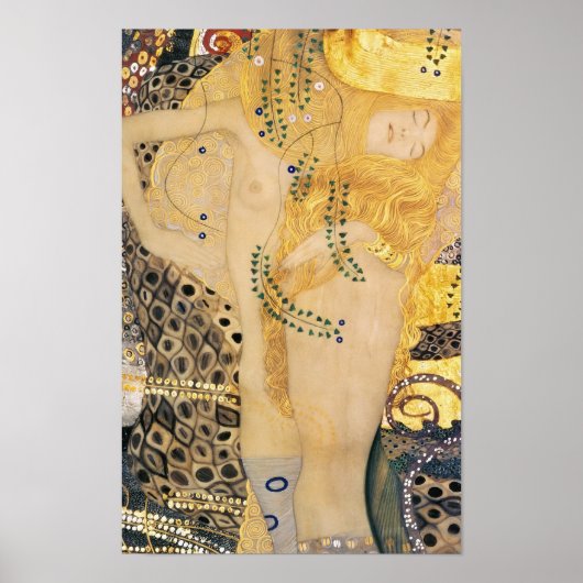 Gustav Klimt - Wasserläufe I Poster (Vorne)