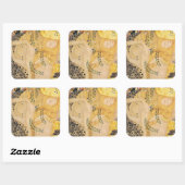 Gustav Klimt - Wasserläufe I Quadratischer Aufkleber (Blatt)