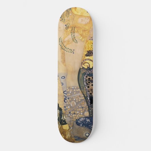 Gustav Klimt - Wasserläufe I Skateboard (Vorderseite)