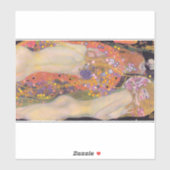 Gustav Klimt - Wasserläufe II Aufkleber (Blatt)