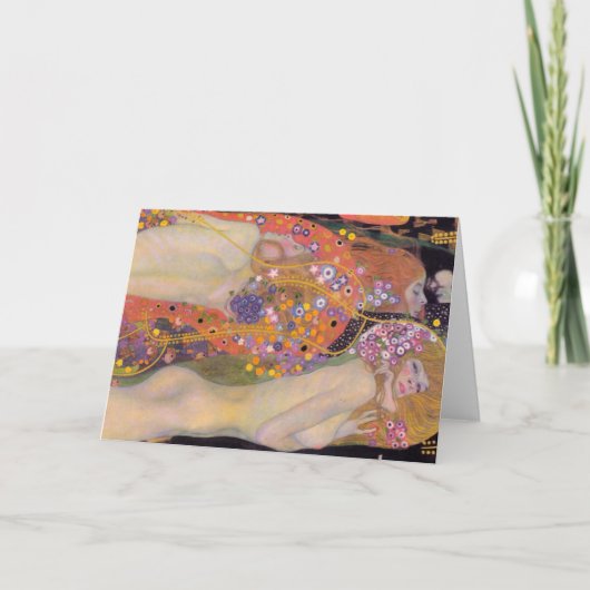 Gustav Klimt - Wasserläufe II Karte (Vorderseite)