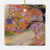 Gustav Klimt - Wasserläufe II Keramikornament (Rückseite)